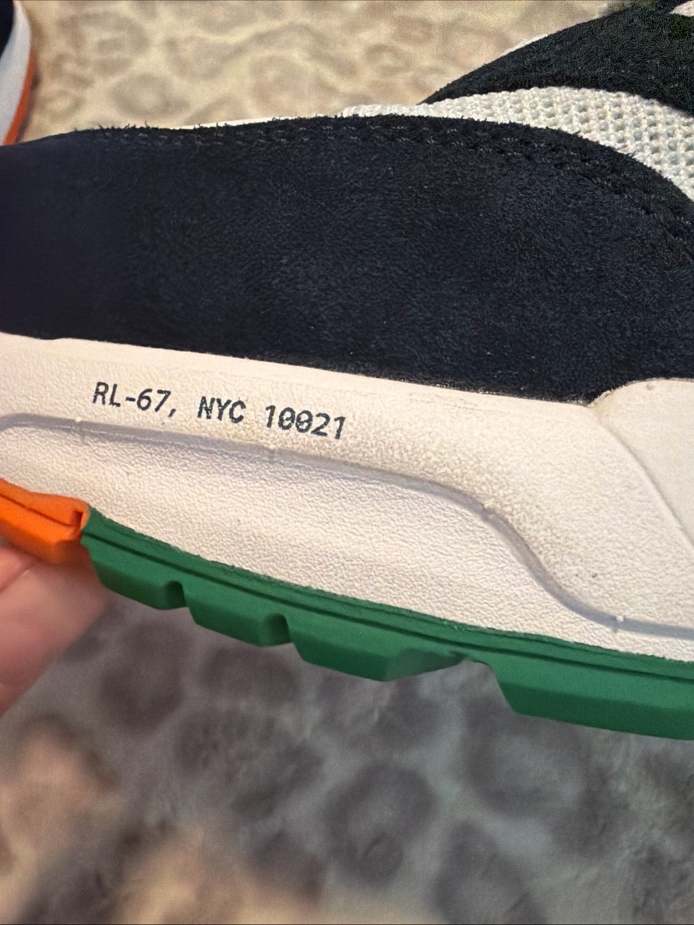 $138 NWOB Polo Ralph Lauren Jogger Suede And Mesh Sneakers - Picture 14 of 14